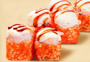 Запеченный с креветкой