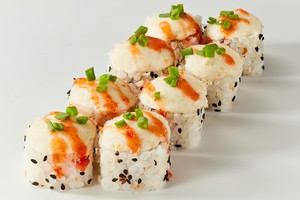 Запеченный с лососем Терияки